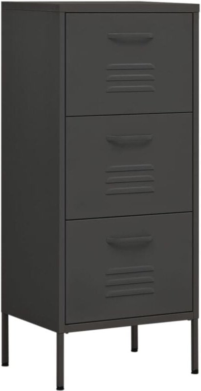 Lagerschrank Anthrazit 42,5x35x101,5 cm Stahl - Vidaxl