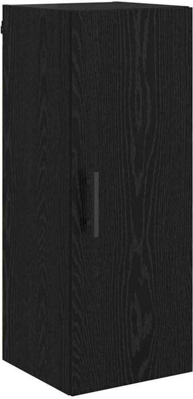 Wandschrank Schwarz Eichen-Optik 34,5 x 34 x 90 cm vidaXL