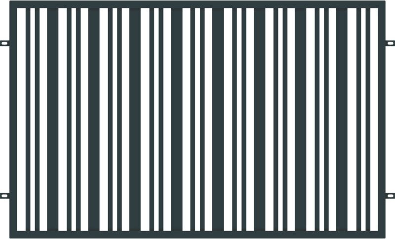 Polbram Zaunfeld Berta 120 verzinkt 200 x 120 cm anthrazit