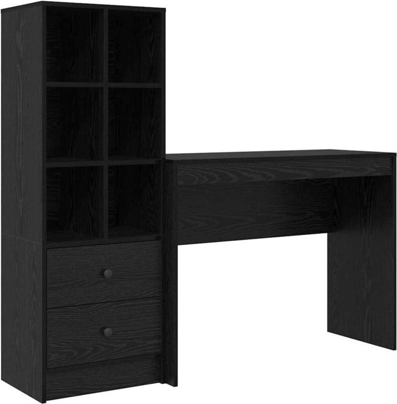 Thumbnail - Schreibtisch mit Stauraum 2 pcs Schwarze Eiche 100 x 40 x 76 cm Vidaxl