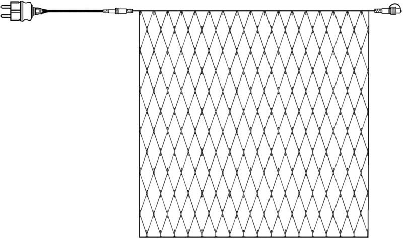 Star Trading - System Expo 'Starter-Set' Netz 3x3 m 192 Leuchtmittel warmweiß, IP44