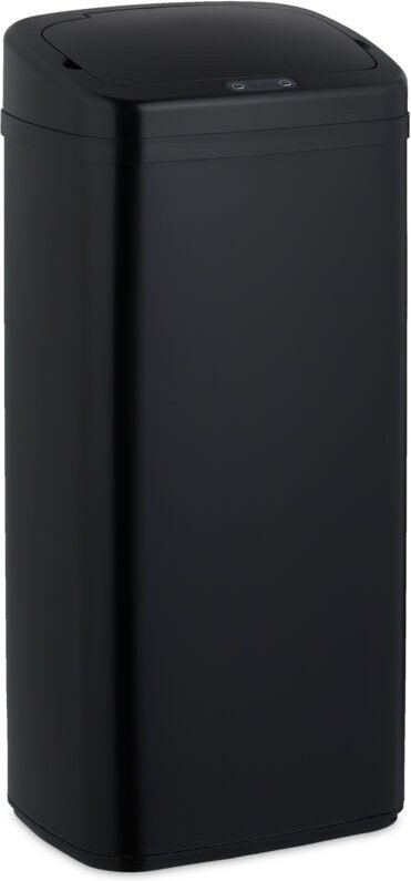Relaxdays - Mülleimer mit Sensor, 40l, elektrischer Deckel, Müllbeutelhalter, Küchenmülleimer, Abfalleimer Küche, schwar...