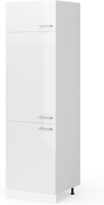 Vicco - Hochschrank R-Line, Weiß Hochglanz, 60 cm mit Türen