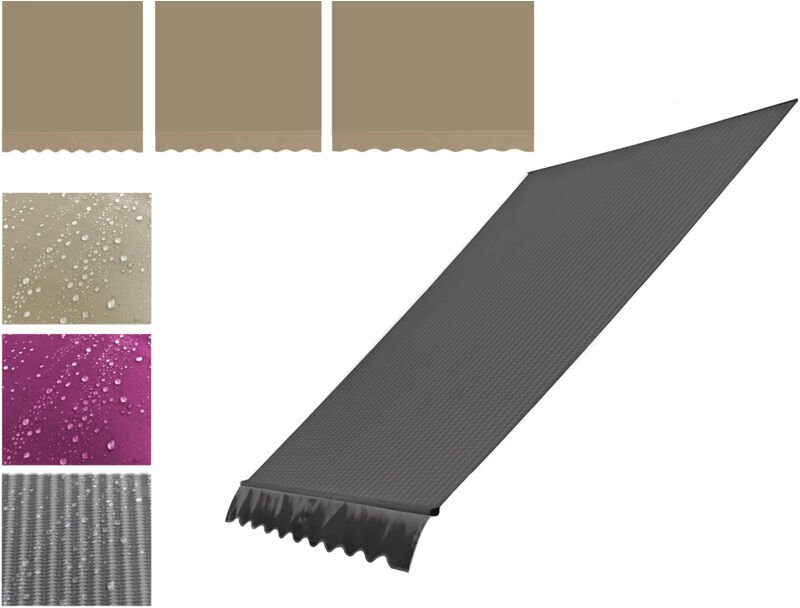 Ersatzdach für Klemmmarkisen 2 m / 2,5 m / 3 m