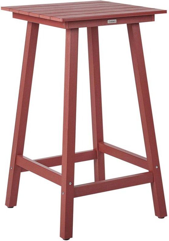 Garten Bartisch ADIRONDACK 60 cm 59 cm Kunststoff Rot