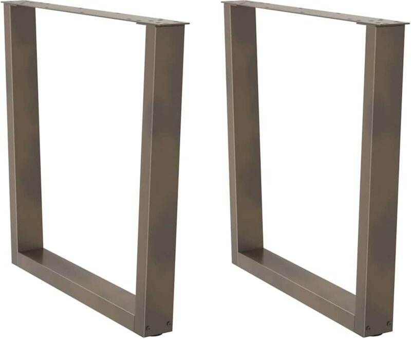 Esstisch Beine V-Form 2 Stück Naturstahl 90x(72-73,3) cm Stahl Vidaxl