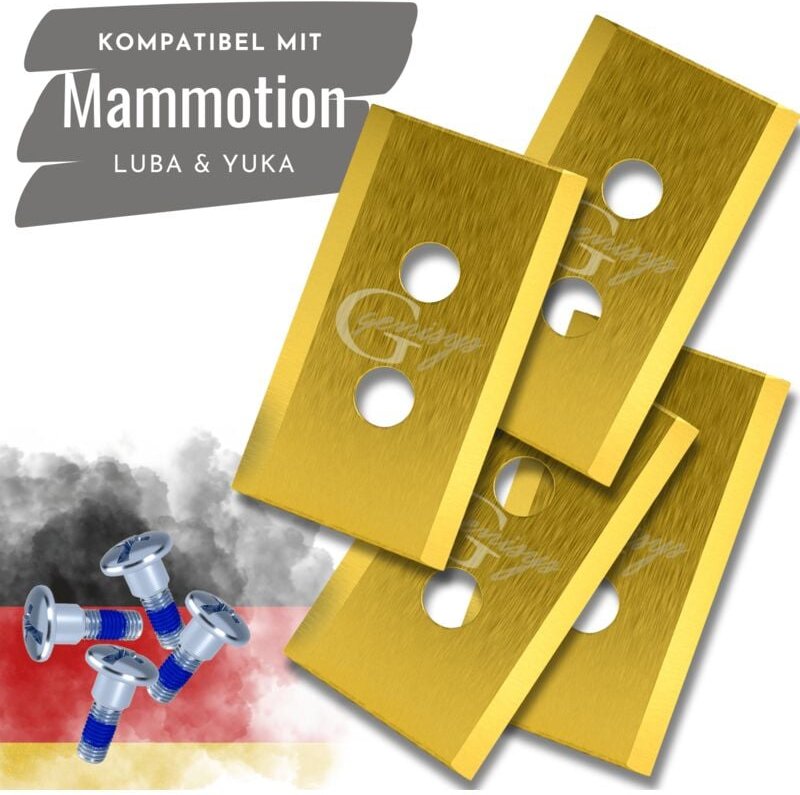 Titan Ersatz Messer kompatibel mit mammotion luba und kompatibel mit yuka Mähroboter Klingen - Doppel-Loch - LongLife - ...