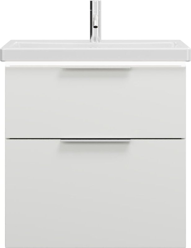 burgbad Eqio Keramik-Waschtisch inklusive Waschtischunterschrank