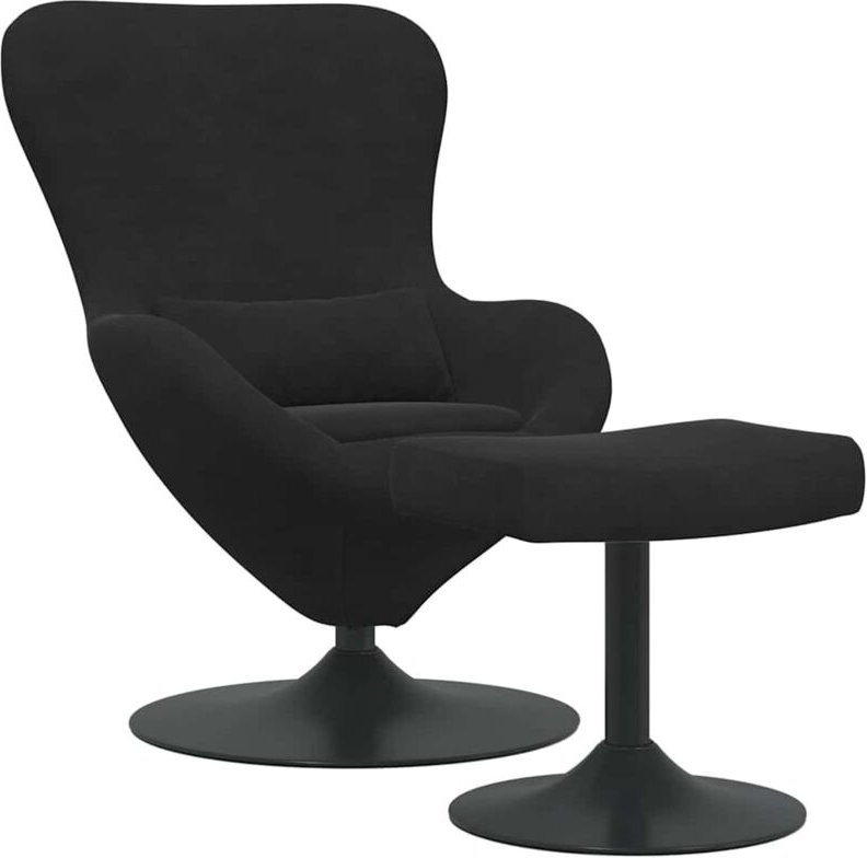 Thumbnail - Eiersessel 2 pcs Schwarz 63 x 73 x 90 cm Samt Vidaxl