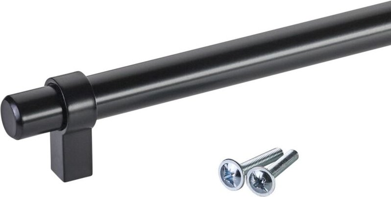 SOTECH 10er Set Möbelgriffe G20 Ø 14 mm Stahl schwarz matt lackiert, Bohrlochabstand (BA) 690 mm