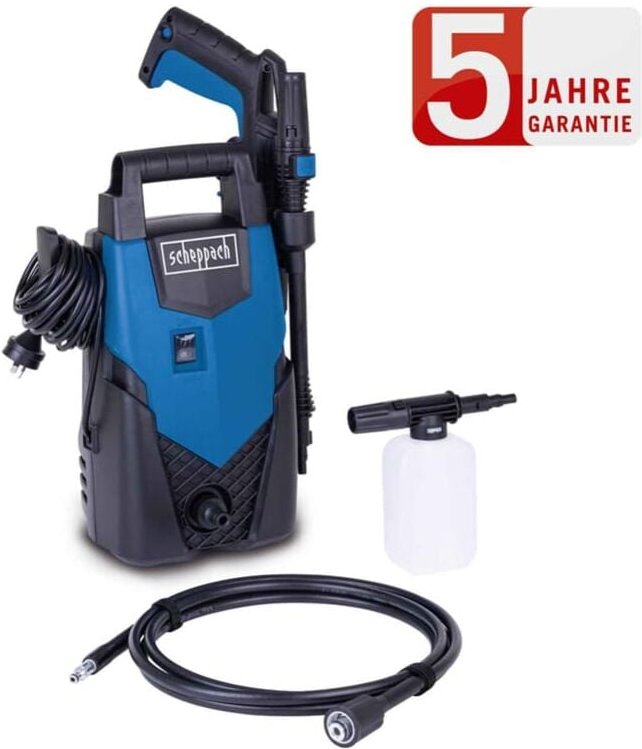 Thumbnail - Hochdruckreiniger HCE1400 110bar Quick-Connect-System inkl. Zubehör - Scheppach