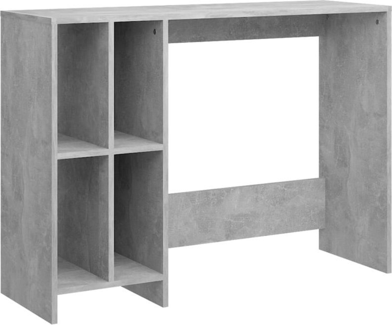 Computertisch Betongrau 102,5x35x75 cm Holzwerkstoff Vidaxl