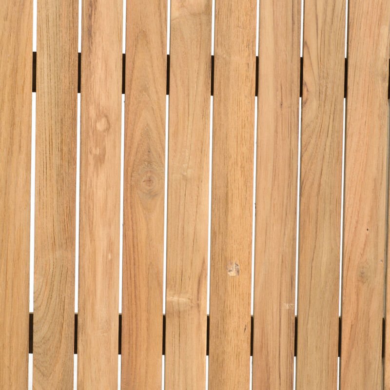 Sonnenpartner Gartentisch Base 200x100 cm Aluminium champagner Tischsystem Tischplatte Pure Teakholz natur 80050527