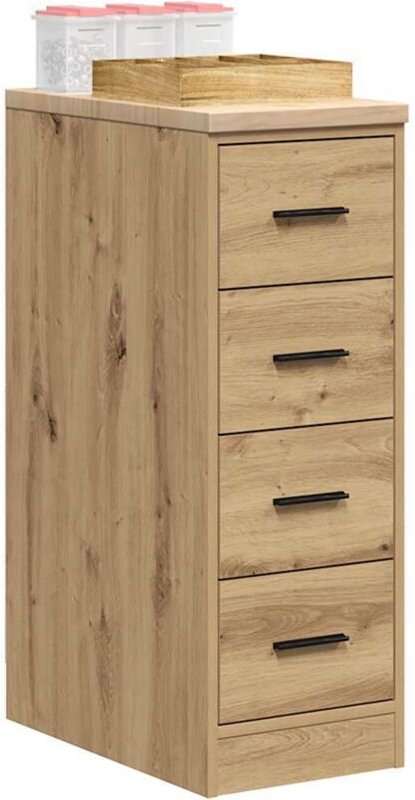 Garagen-Aufbewahrungsschrank Artisan-Eiche Massivholz Kiefer vidaXL