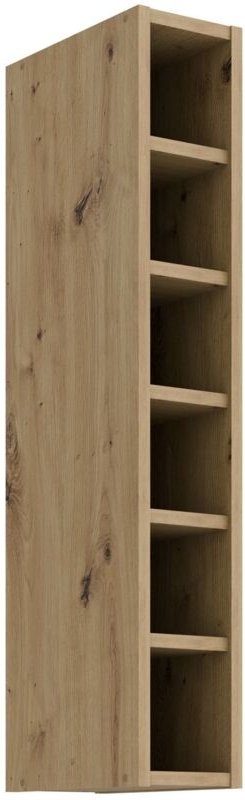 Hängeschrank Regal 15 cm Eiche Artisan Küchenzeile Küchenblock Küche Stilo, Solano Landhaus Höhe 90