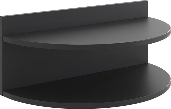 Nachttisch Axel, Schwarz, 58.5 x 24 cm Vicco