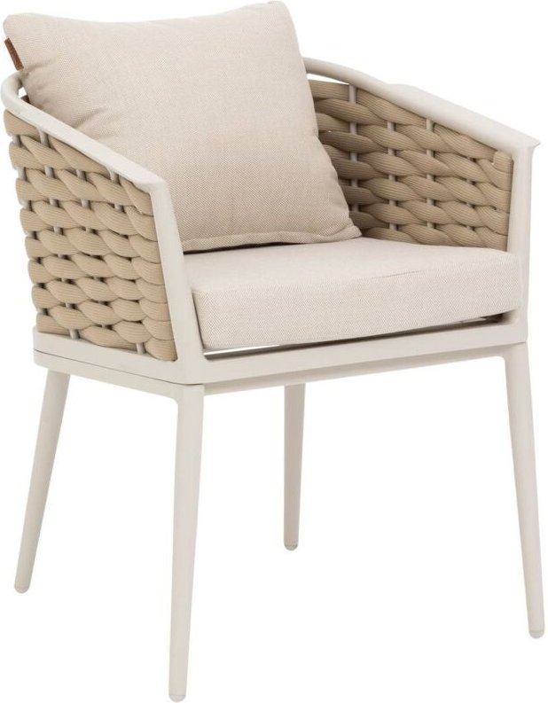 Hesperide - 2er-Set Gartensessel Yconia Ton & Beige Aluminium und Polyester - Hespéride