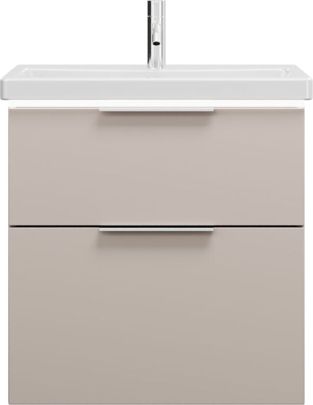 Eqio Keramik-Waschtisch inklusive Waschtischunterschrank - Burgbad