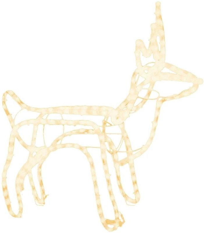 LED-Silhouette Rentier Warmweiß 60x30x60 cm vidaXL