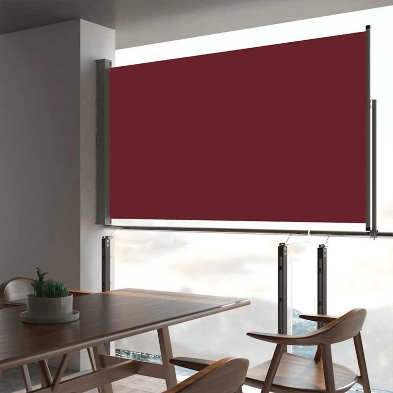 Ausziehbare Seitenmarkise 140 x 300 cm Rot vidaXL782243