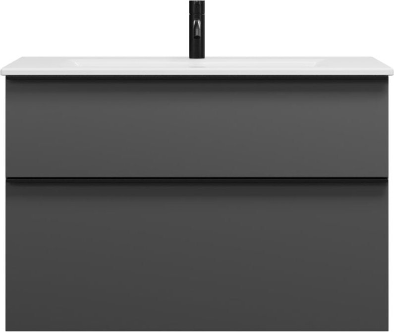 Eqio Slim Keramik-Waschtisch inklusive - Burgbad