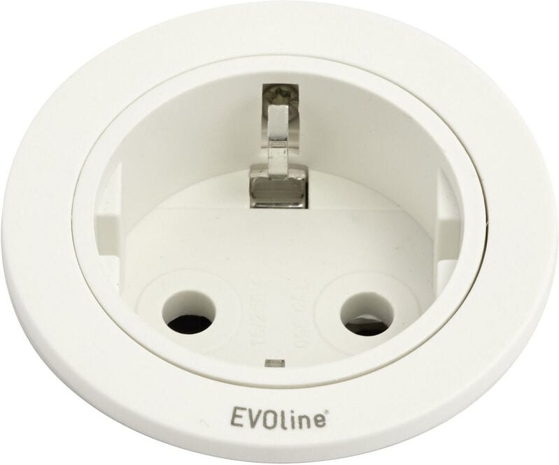 EVOline 159280004300 Einbau-Steckdosenleiste 1fach Weiß 1 St.