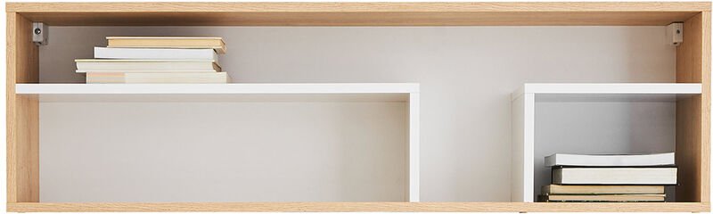 Jugendzimmer Wandregal, Eiche mit weiß PINETO-133