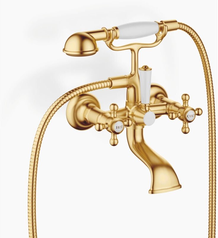 Dornbracht - madison Wannenbatterie, Wandmontage, Ausladung 160mm,