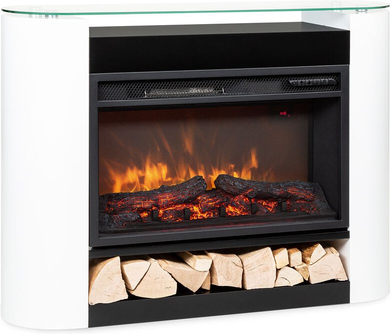 Klarstein - Studio 10 Arc Cheminée électrique 1800 w led Flammes Chauffantes Télécommande