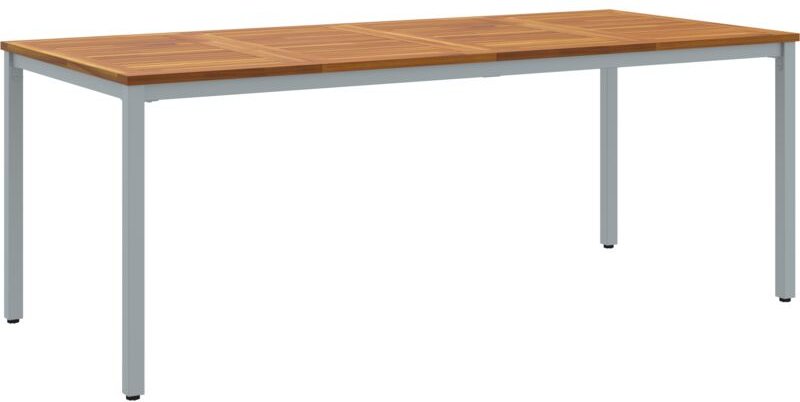 Gartentische Natürlich und grau 200 x 90 x 75 cm Vidaxl