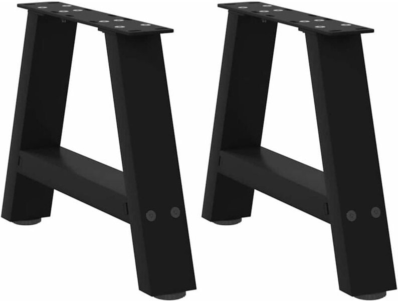 Couchtischbeine A-Form 2 Stk. Schwarz 40x(30-31) cm Stahl Vidaxl
