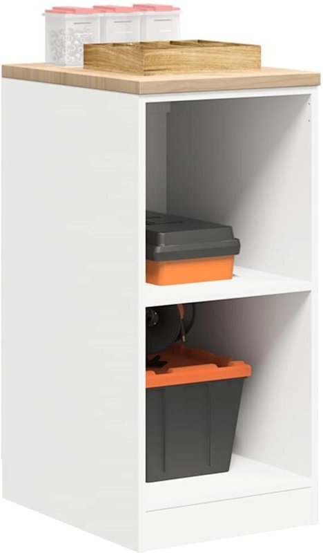 Vidaxl - Garagen-Aufbewahrungsschrank Weiß 40x51x85 cm Massivholz Kiefer