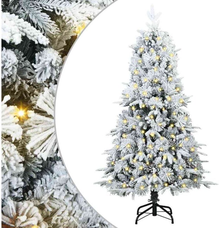 Künstlicher klappbarer Weihnachtsbaum Grün 120 cm PE und PVC vidaXL