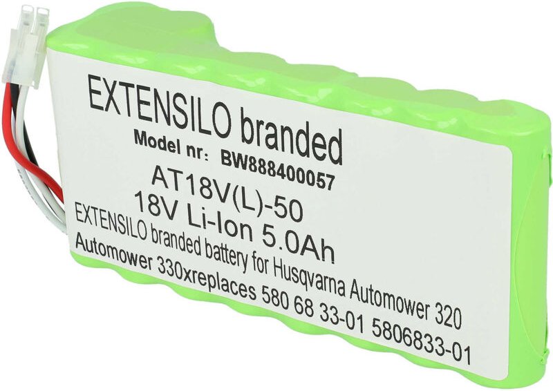 Akkupack kompatibel mit Husqvarna Automower 520 bis bj 2018/2019 Rasenroboter (5000mAh 18V Li-Ion) - Extensilo
