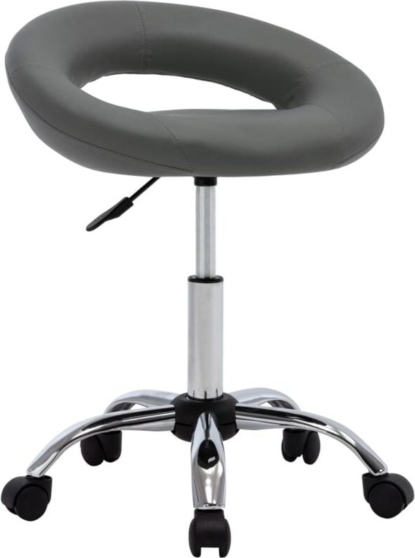 Esszimmerstuhl Drehbar Grau Kunstleder vidaXL86592