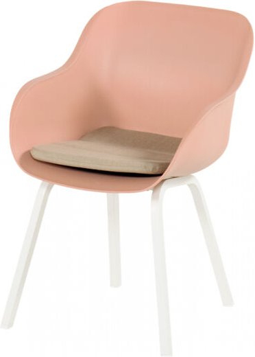Hartman - Le Soleil Element Dining Stuhl pink inkl. seaqual Sitzkissen taupe