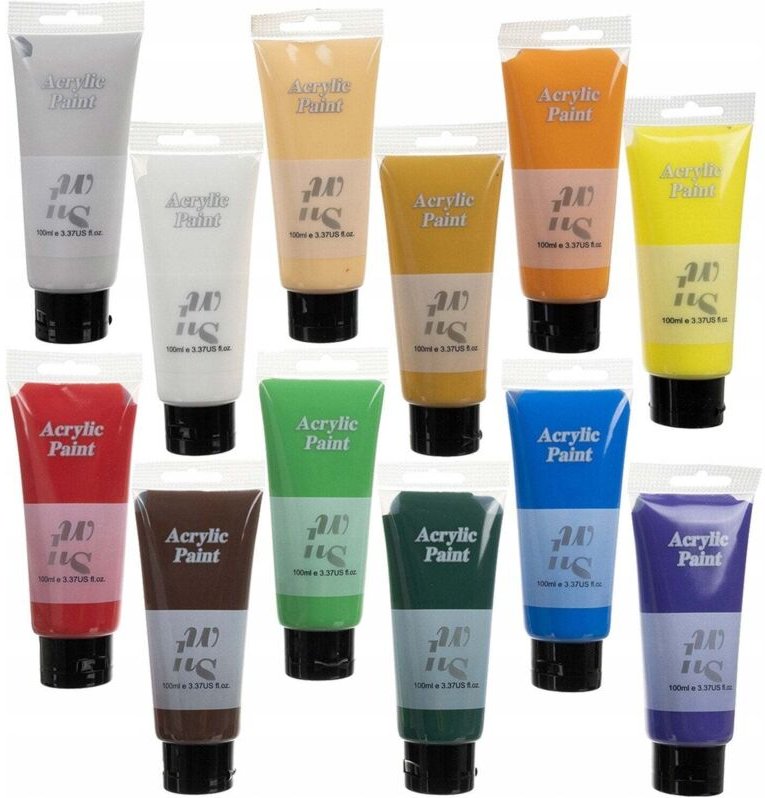 Acrylfarben 12 stk 100ml maaleo 20424