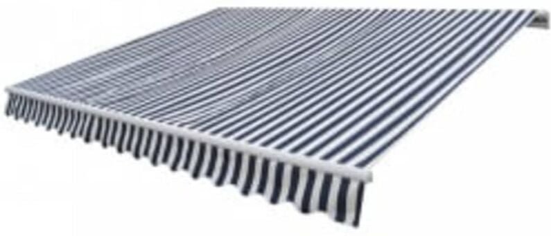 Gelenkarmmarkise Motorisiert 600 cm Blau/Weiß Vidaxl