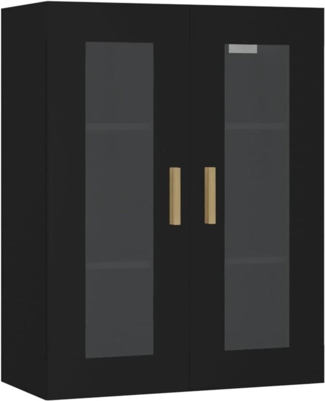 Thumbnail - Hängeschrank Schwarz 69,5x34x90 cm vidaXL