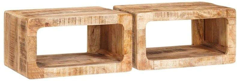 Nachttische 45 x 30 x 24 cm massives Mangoholz Vidaxl