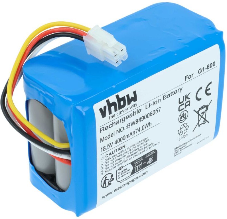 vhbw Akku kompatibel mit Ecovacs G1-800G, GOAT G1, GOAT G1 1600, GOAT G1-800G, BAIZE, G1-800 Rasenroboter Rasenmäher (40...