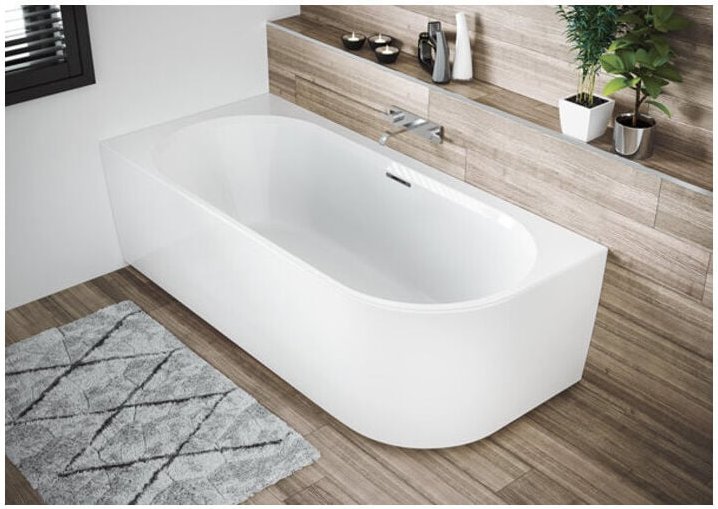 Riho - Desire Corner Eck-Badewanne, Version rechts, 184x84x60cm,