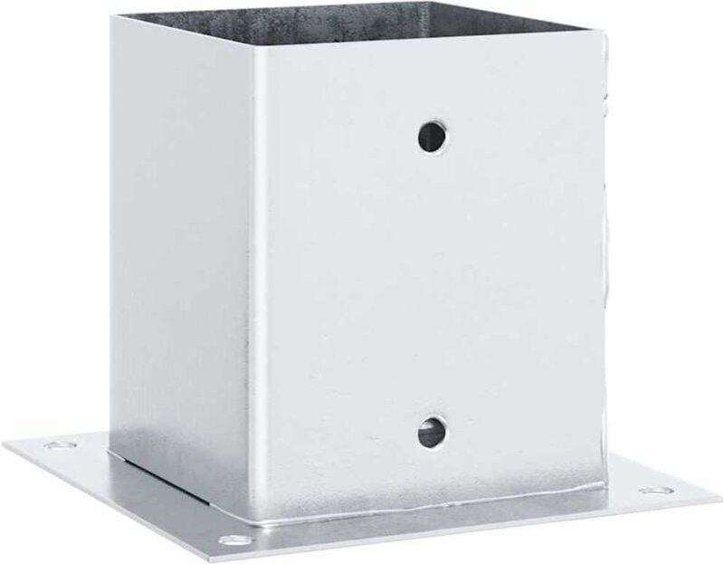 Vidaxl - Pfostenträger Quadratisch 4Stk. Silber 101x101mm Stahl Verzinkt