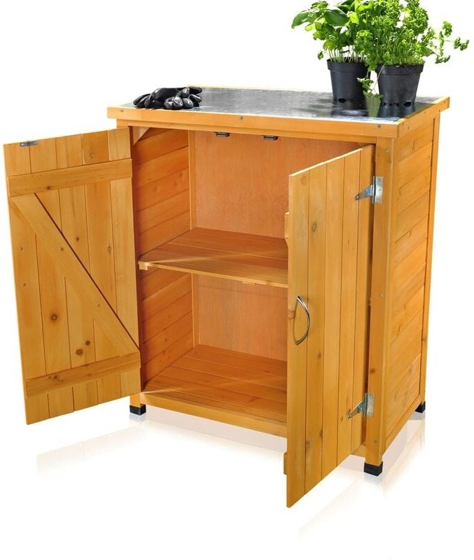 Melko Geräteschrank Gartenschuppen Gartenschrank Werkstattschrank Gartenhaus