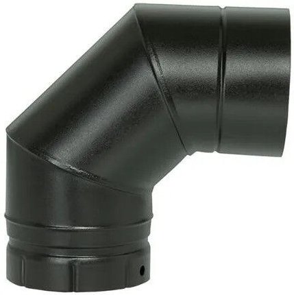 TEN - Bogen 90° mattschwarz emailliert, D.97