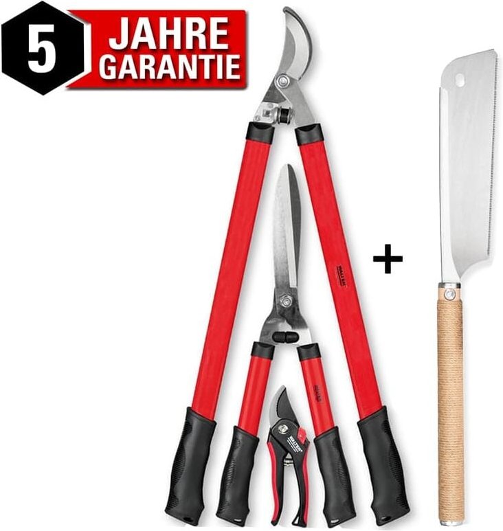 Walter Werkzeuge - Walter Gartenhandgeräte Set 3-tlg. Gartenschere Heckenschere Astschere Japansäge