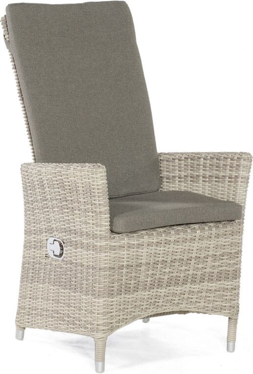 Sonnenpartner - Garten-Sessel Solares Aluminium mit Polyrattan white-coral Gartenstuhl Hochlehner