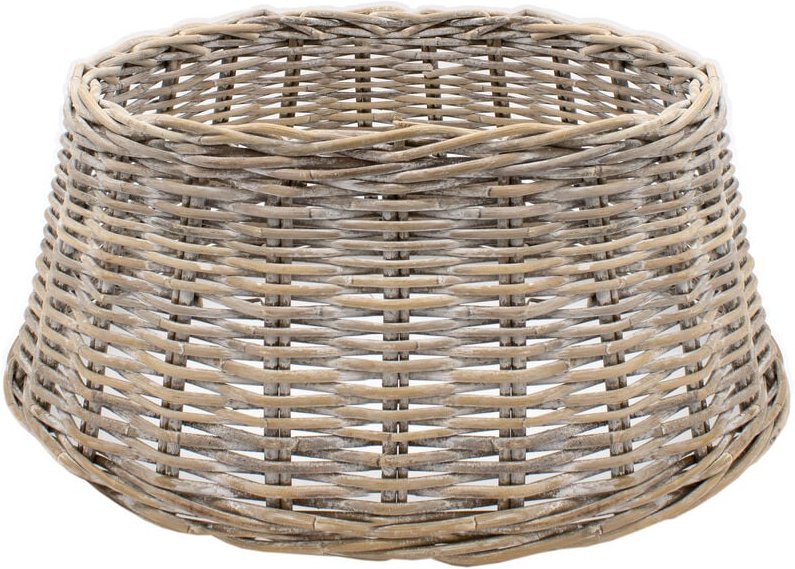 Rattan Weihnachtsbaumrock aus Weide 60 cm - natur hell - Abdeckung für den Christbaum Ständer - Weihnachtsbaum Decke Bau...