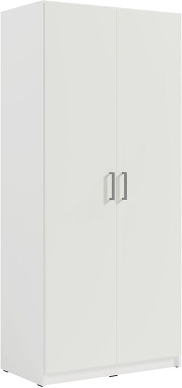 Kleiderschrank 2-türig, 92cm breit, weiß, TRIEST-166