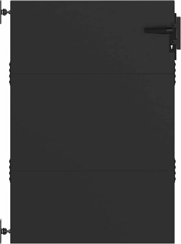 Gartentor Schwarz 105 x 125 cm Pulverbeschichteter Stahl Vidaxl